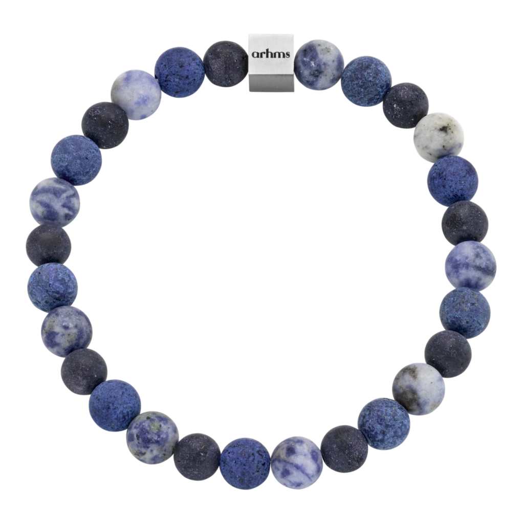 VENETO STEN ARMBÅND BLÅ/SORT MEDIUM