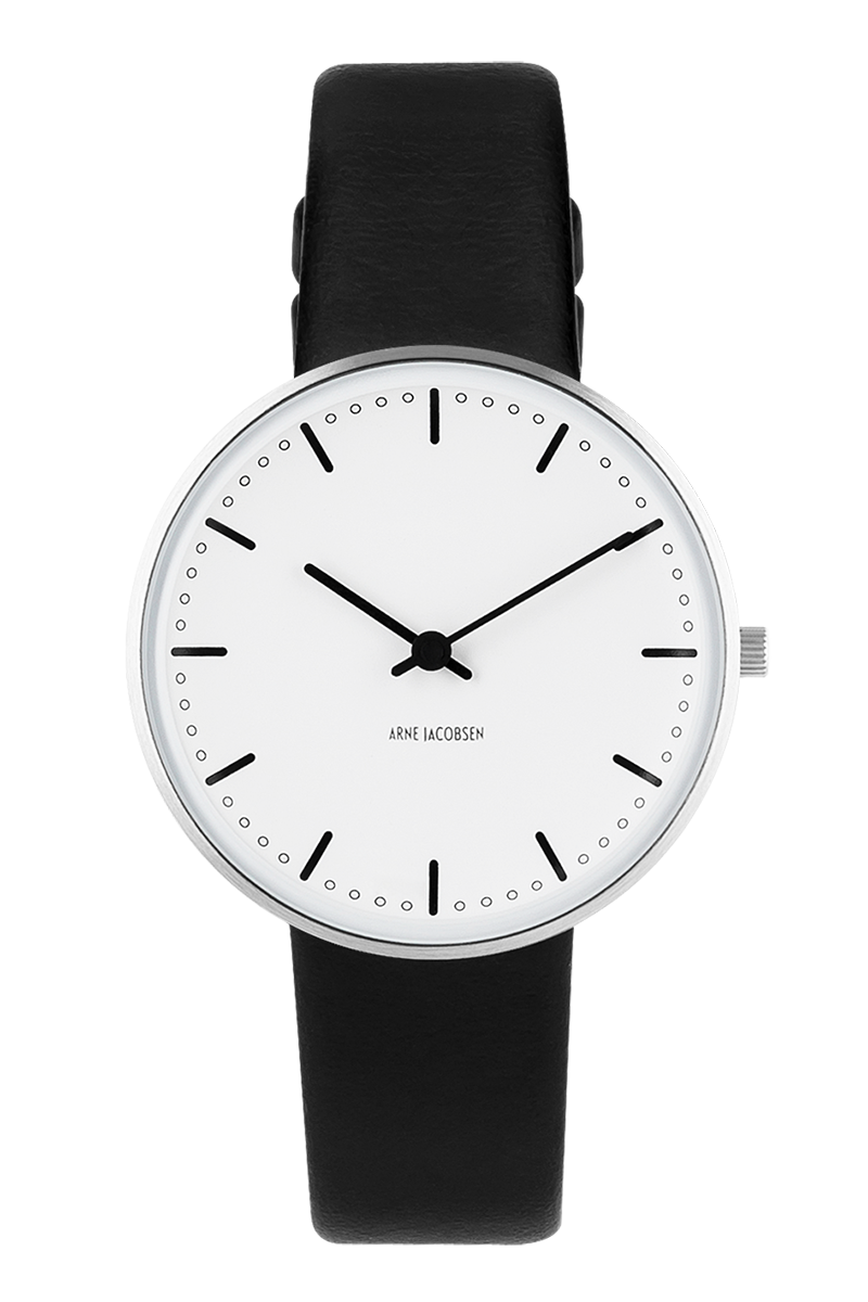 A.J. UR CITY HALL 34MM HVID SKIVE