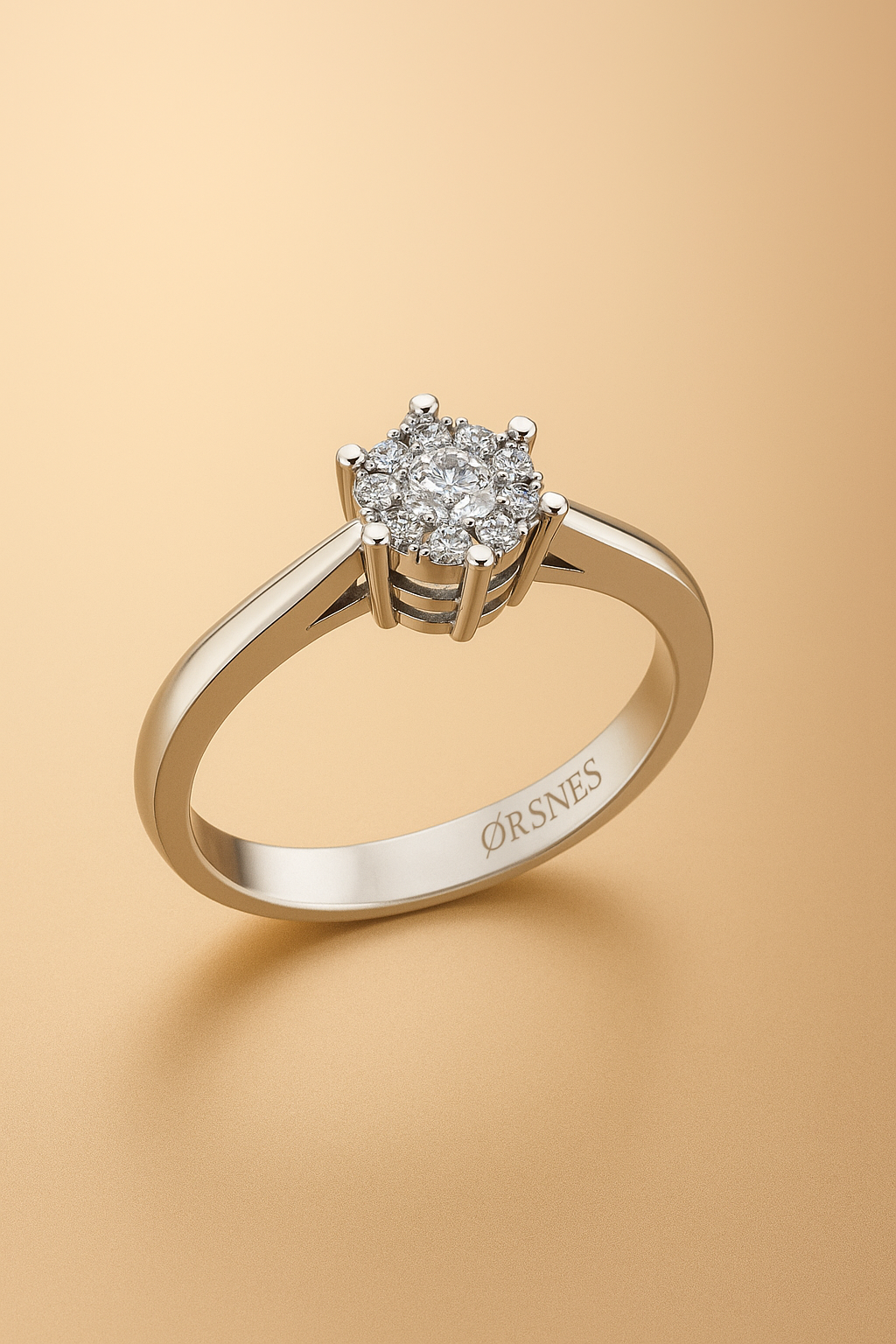 Henrik Ørsnes Design 14KT.HV.RING 0,19CT