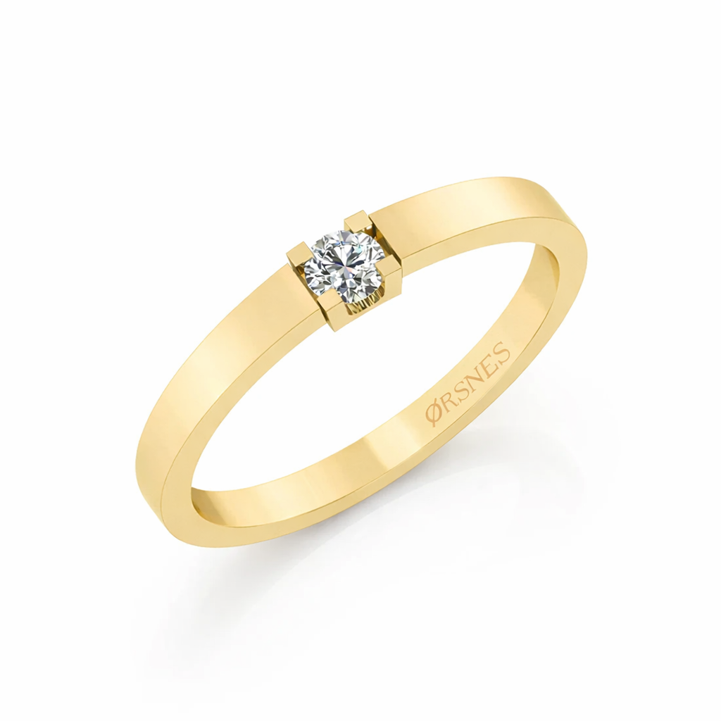 14KT. RING DIA 0,05 TW.SI