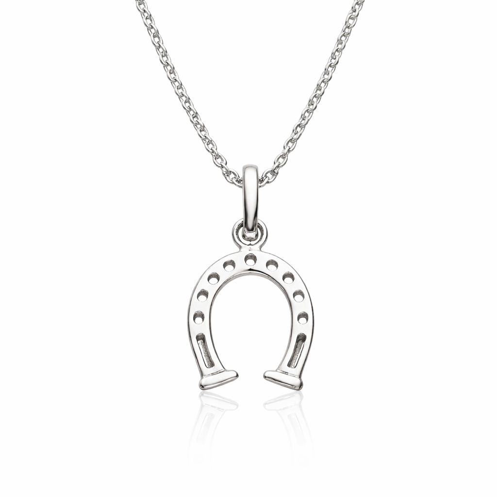 VEDHÆNG HESTESKO SØLV M/KÆDE