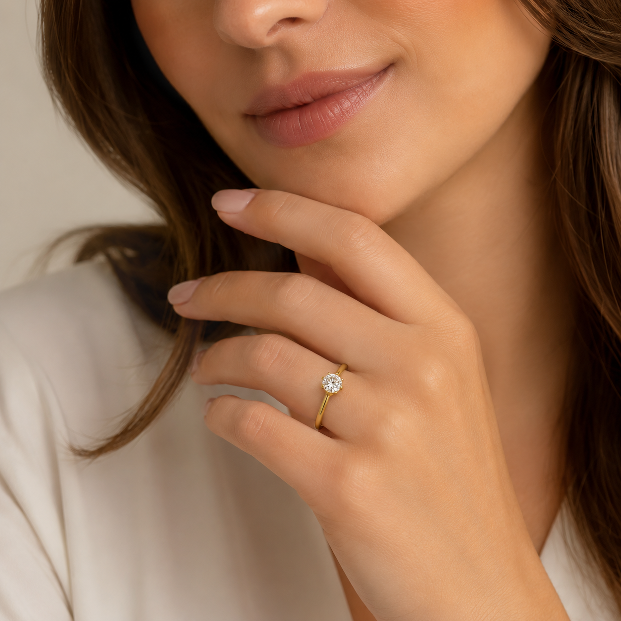 14KT.RING 0,40 TW.VS