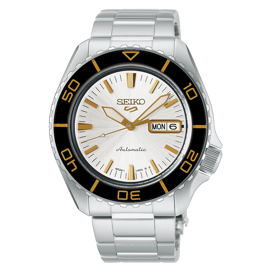 SEIKO 5 SPORTS AUTOMATIK HVID STÅL LÆNKE
