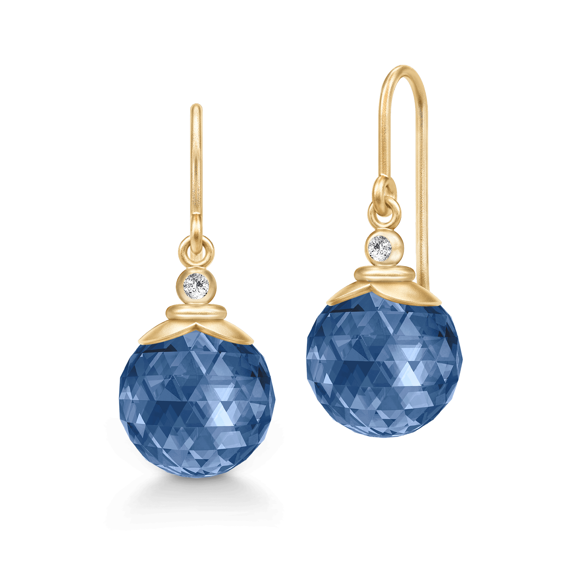 BERRY EARRING SAFIR BLUE