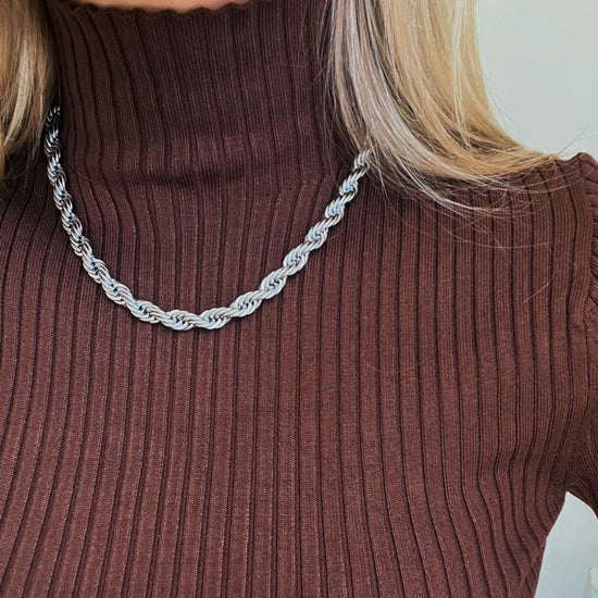 ROPE 8MM RUSTFRI STÅL 16+3 CM