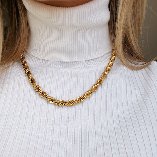 ROPE 8MM RUSTFRI STÅL 16+3 CM