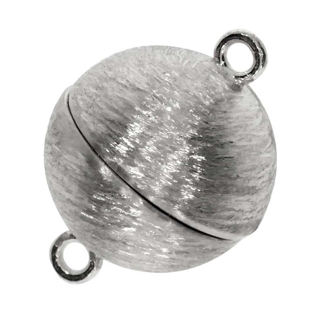 KUGLELÅS MED MALERSTREJF 925/- RHODINERET, 10 MM