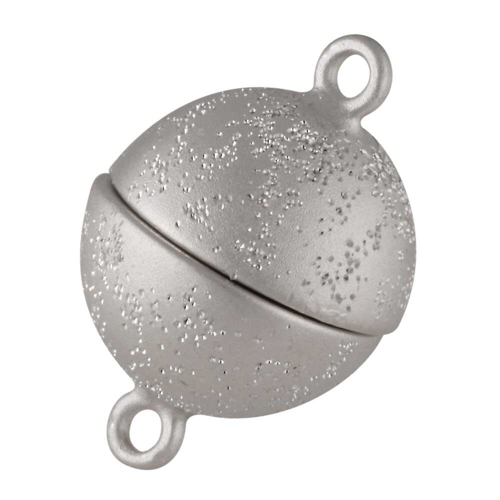 LÅS 925/- RHD MAGNET KUGLE 10 MM STJERNEDRYS