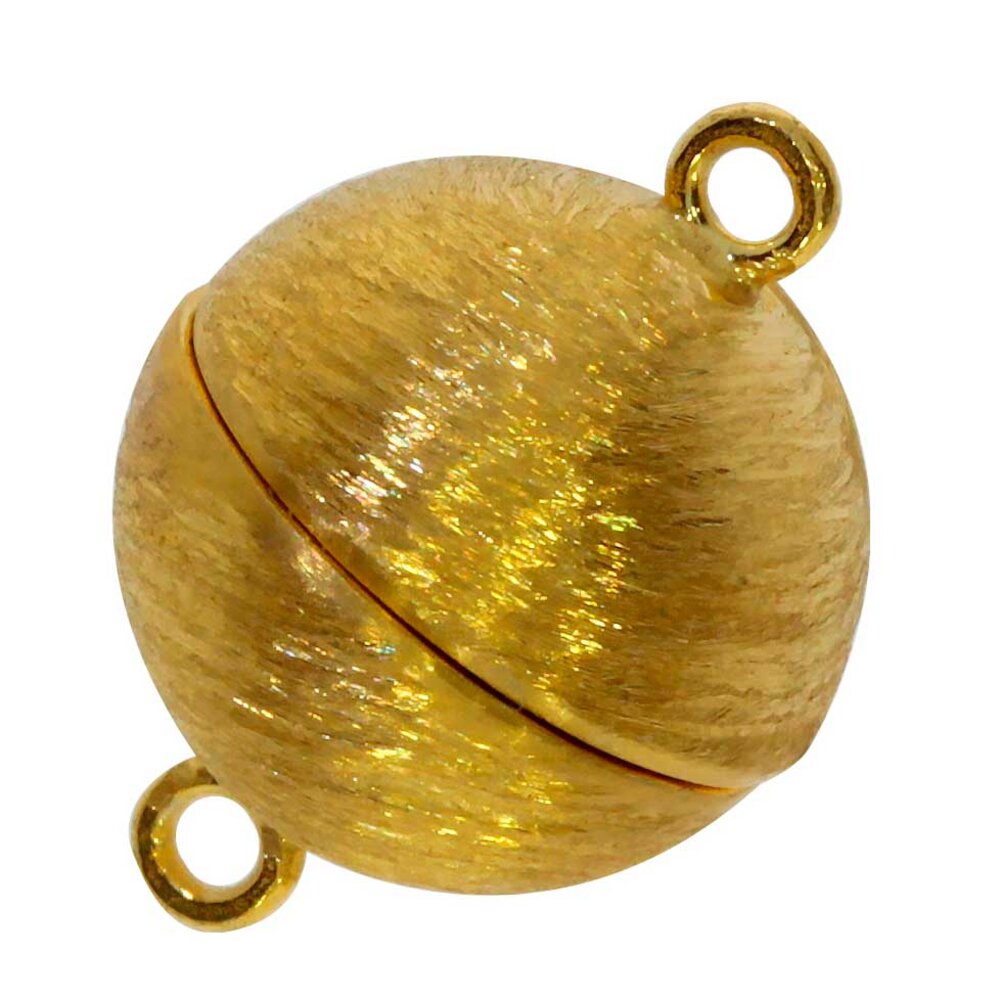 SØLV/FG MAGNET LÅS BØRSTET 10MM