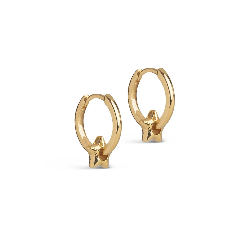 HOOPS, ENAMEL TOKENS STAR 16 X 7 MM