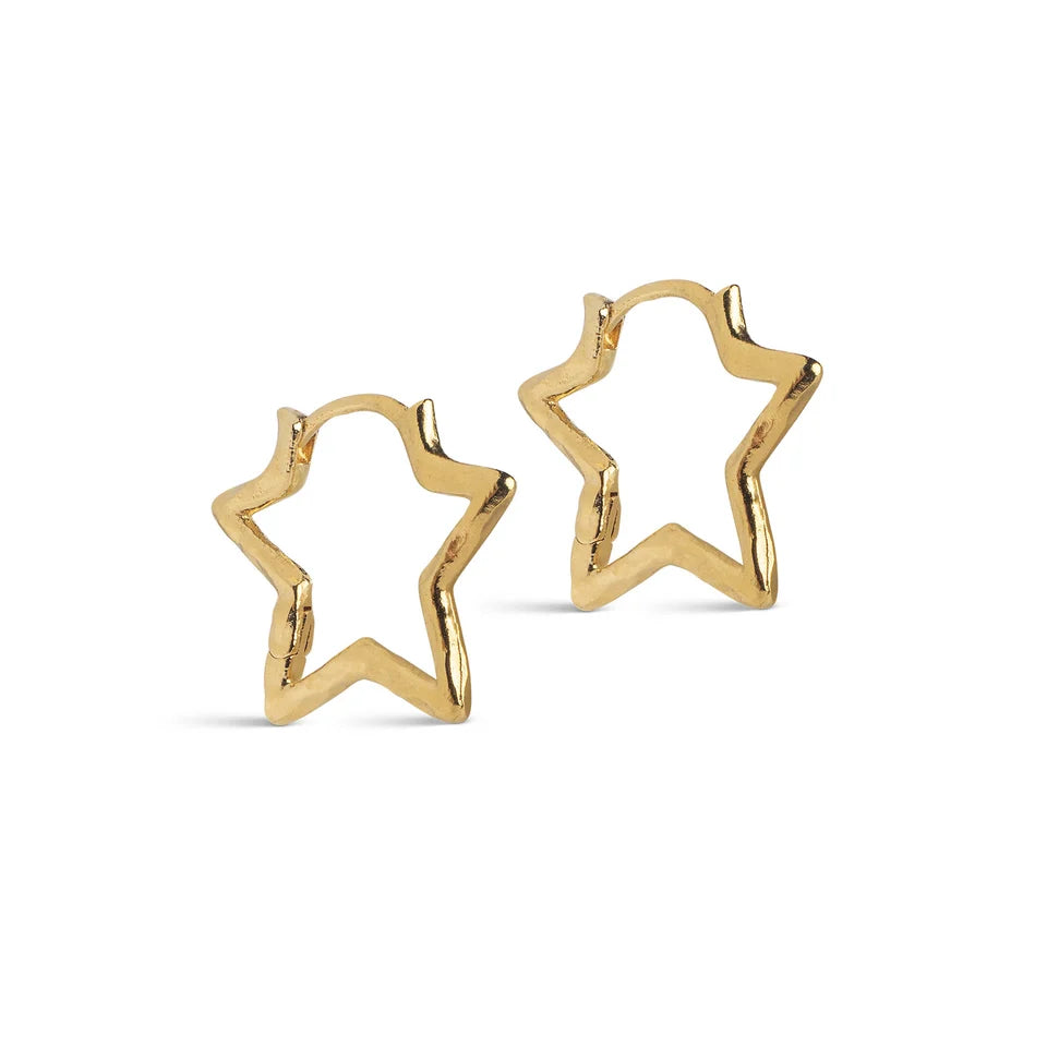 ØRERING, ORGANIC STAR MEDIUM 22X18,5MM