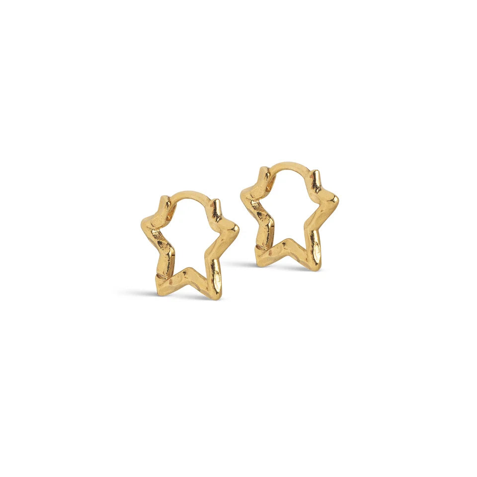 ØRERING, ORGANIC STAR SMALL 14,5X13MM