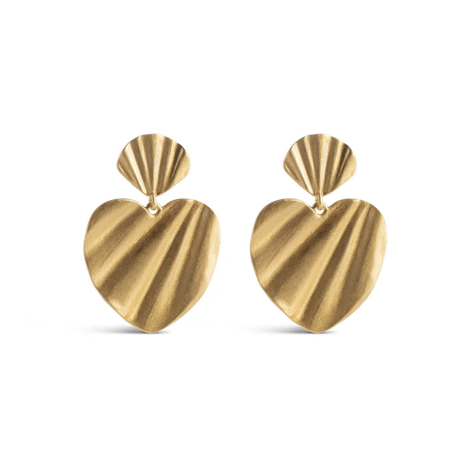 ØRESTIK, WAVE HEART 25,5 X 18,5 MM