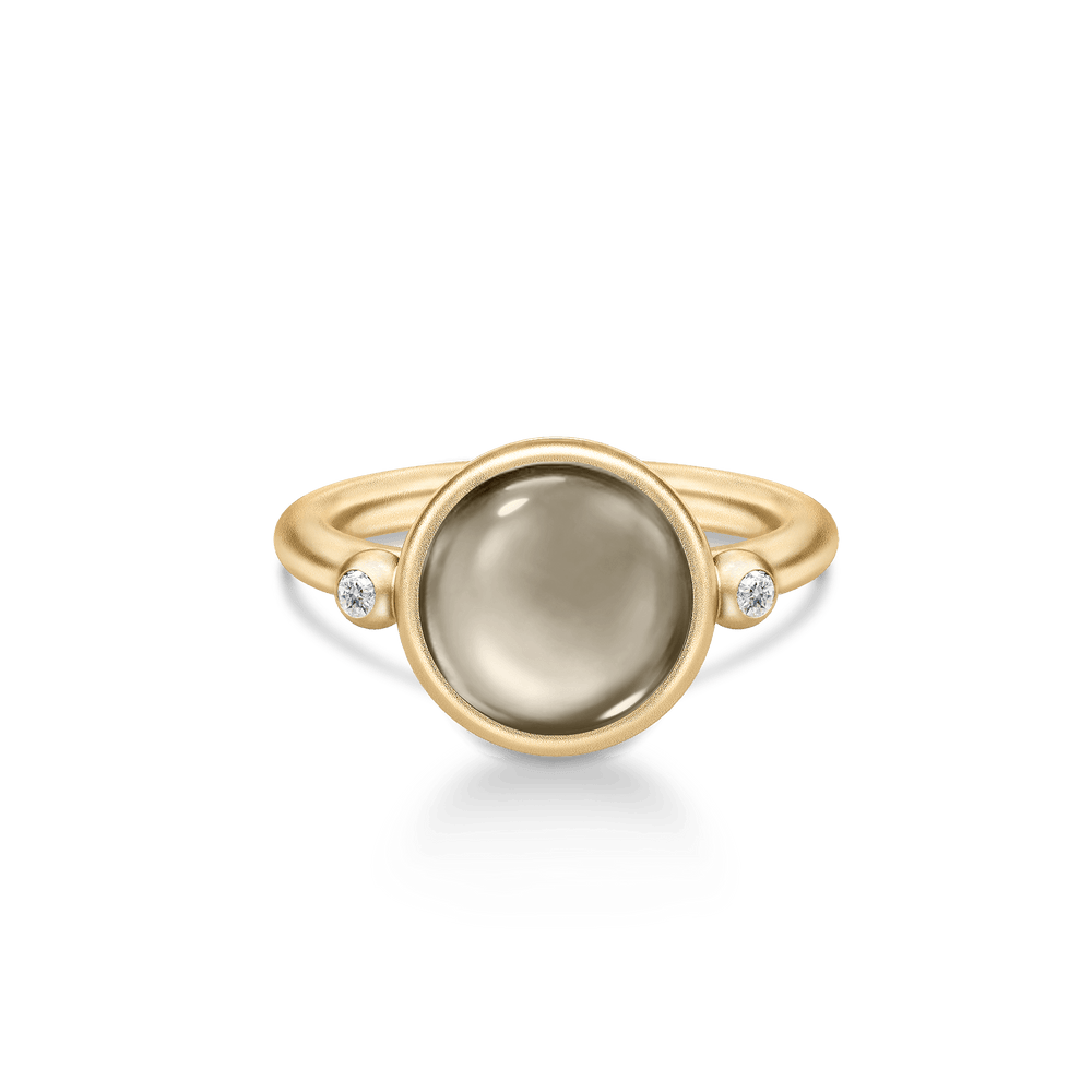 SØLV/FG RING PRIME SMOKEY