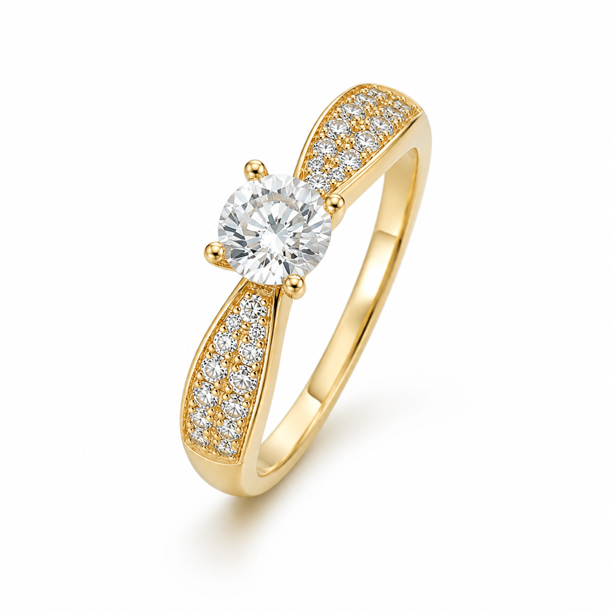 14KT.RING 1X0,50+16X0,015+16X0,008 W.SI
