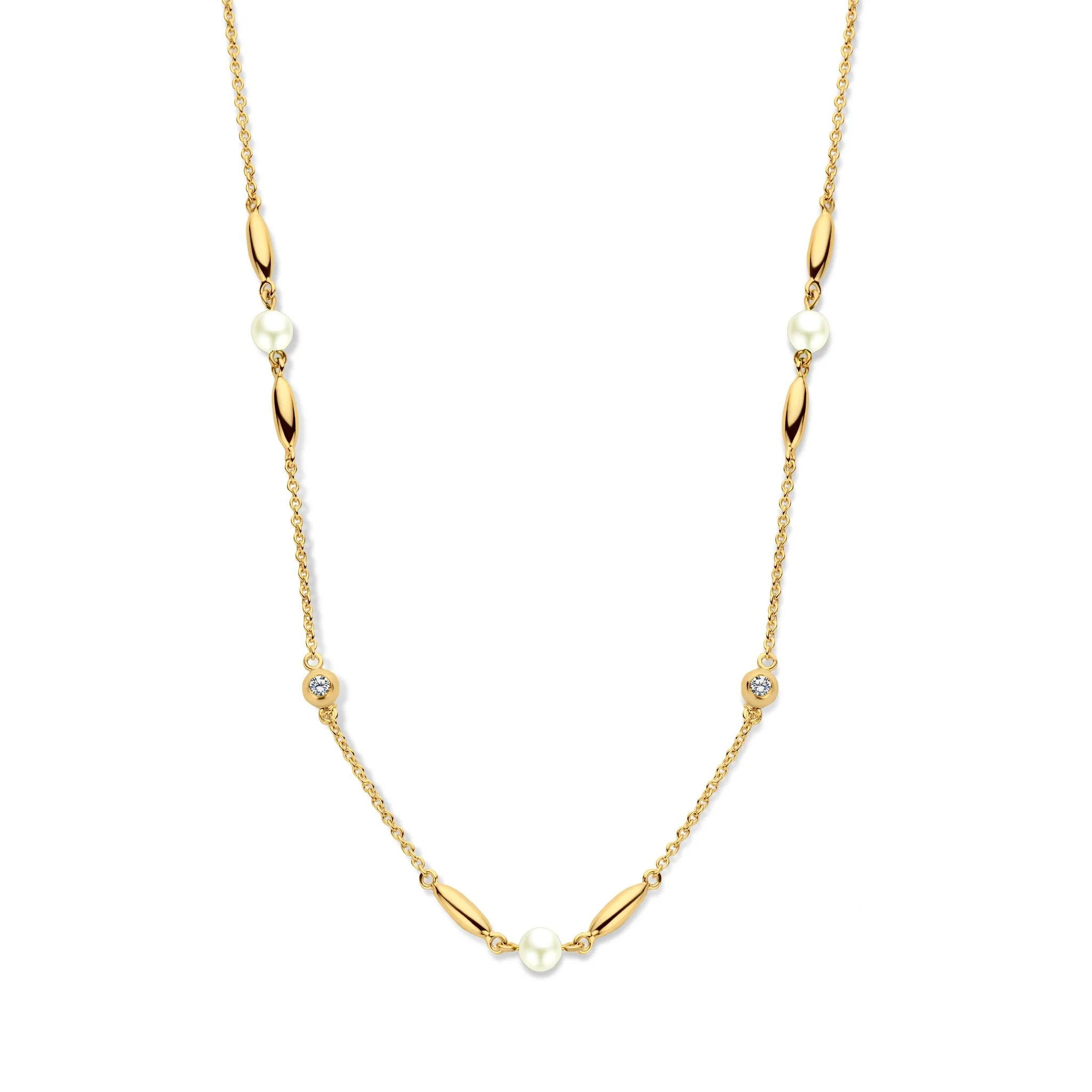 Spirit Icons Cornelia halskæde i 18 karat forgyldt sterlingsølv S11032-45