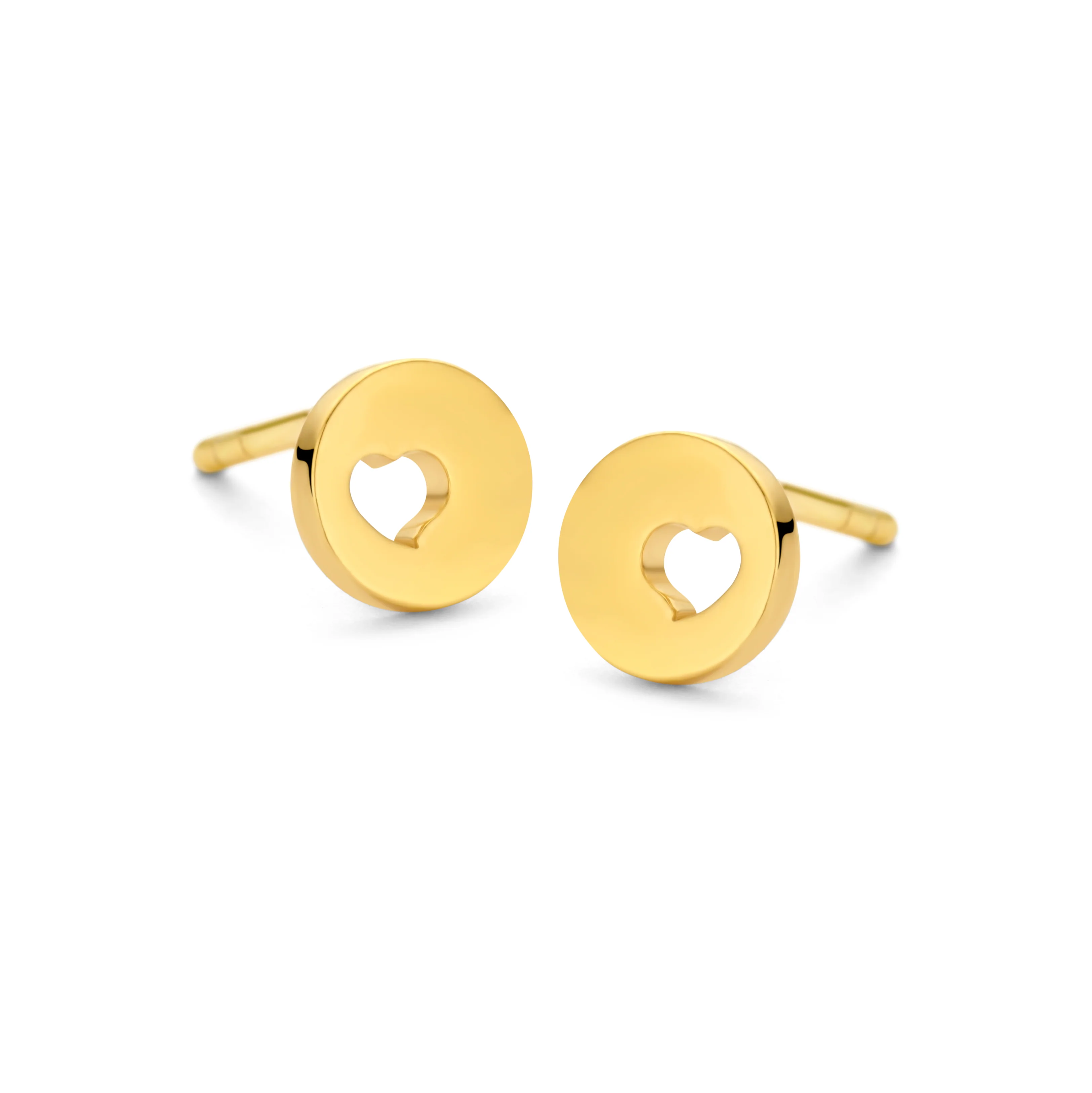 Spirit Icons PURE HEART STUD øreringe i 18k forgyldt sølv S42322