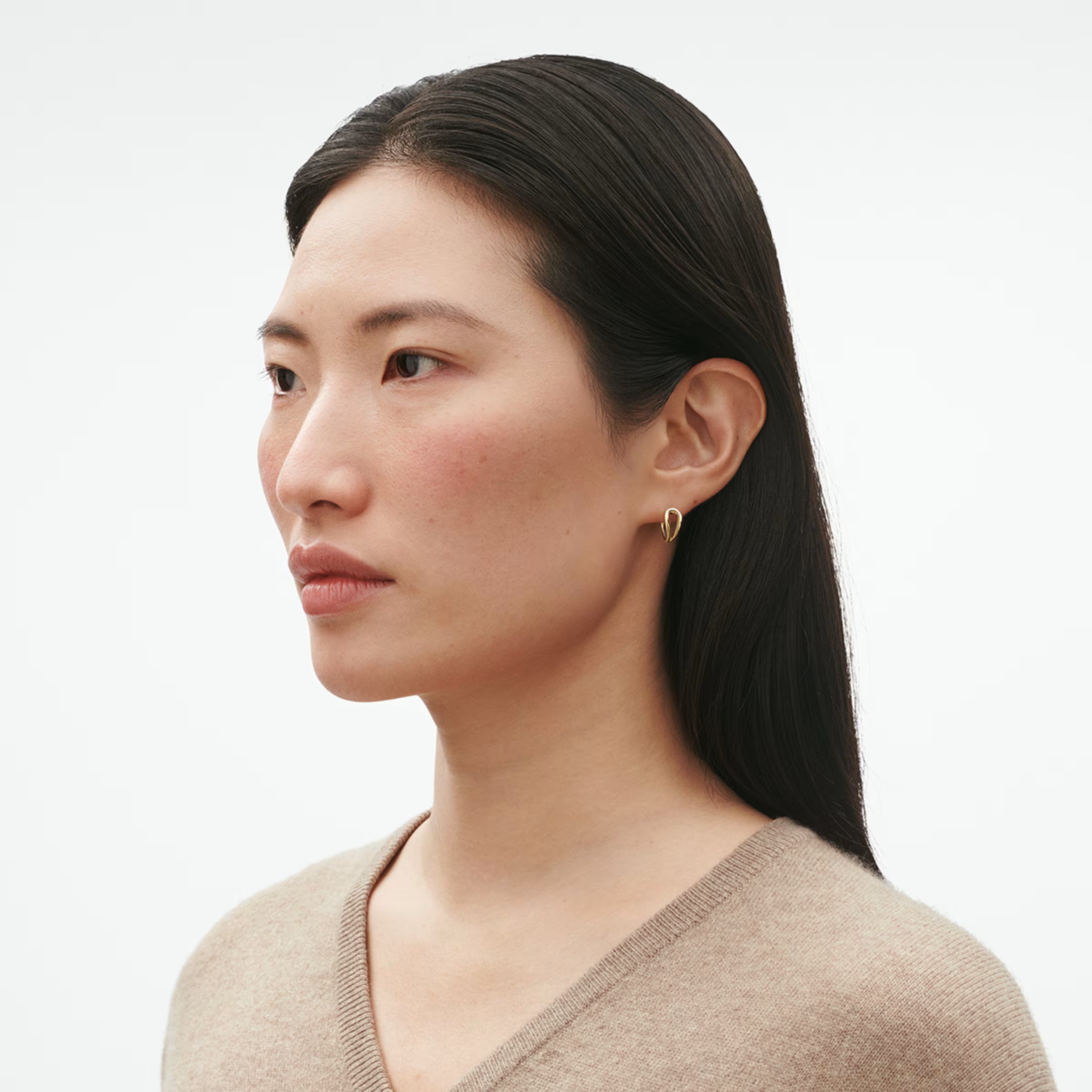 MERCY SWIRL EARHOOP 1636J YG