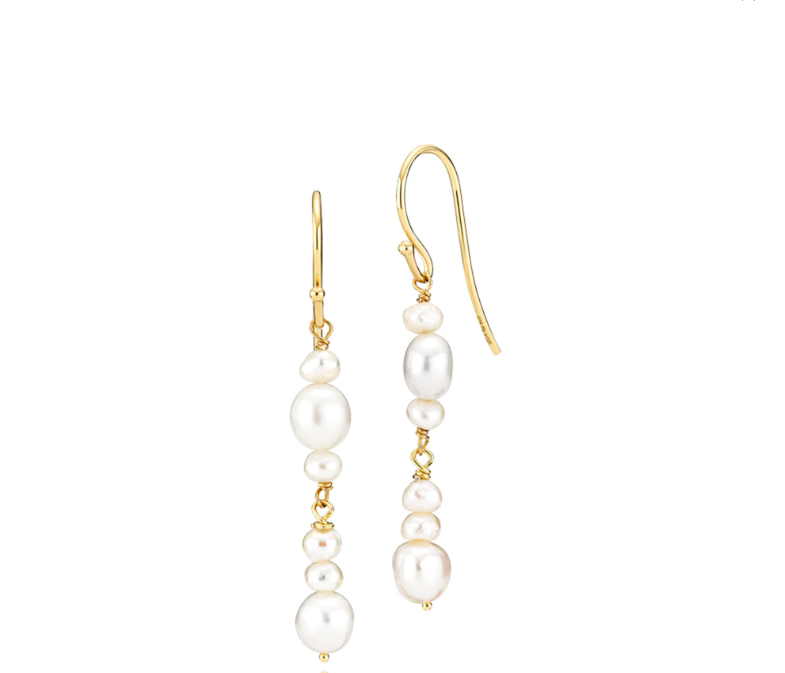 Izabel Camille Passion Øreringe i Forgyldt Sølv med Perler