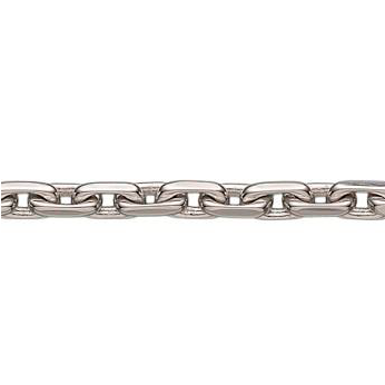 SØLV KÆDE RUND ANKER