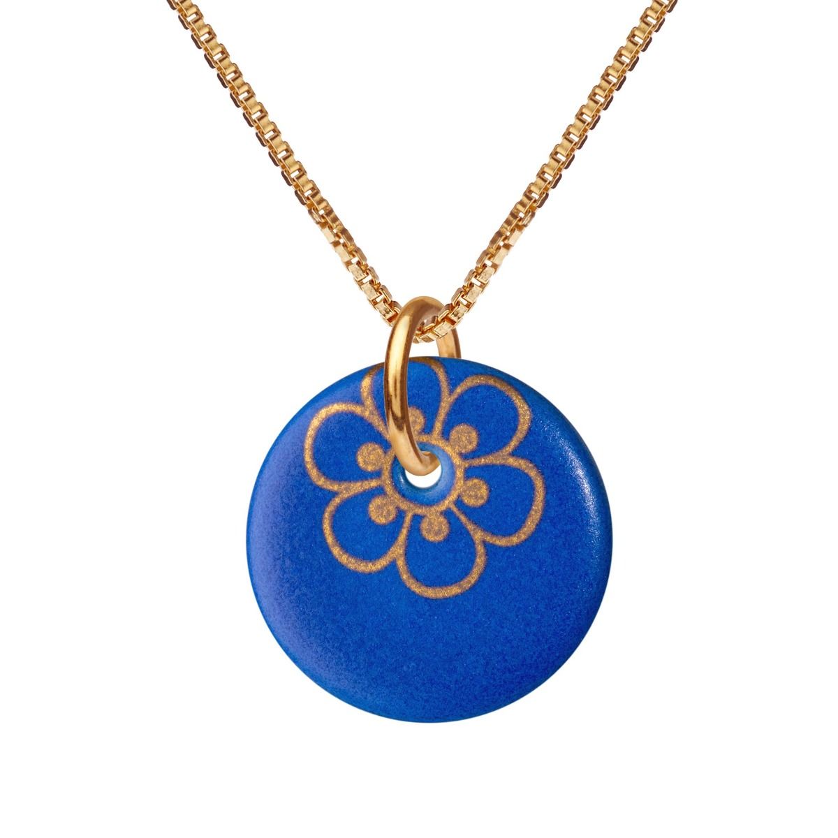 FLORA HALSKÆDE, 45 CM - ROYAL BLUE