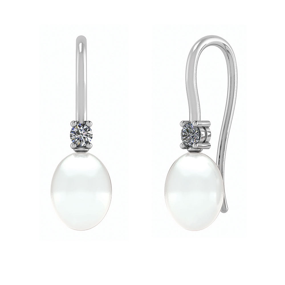 SØLV ØREPYNT DROP 7,5-8MM