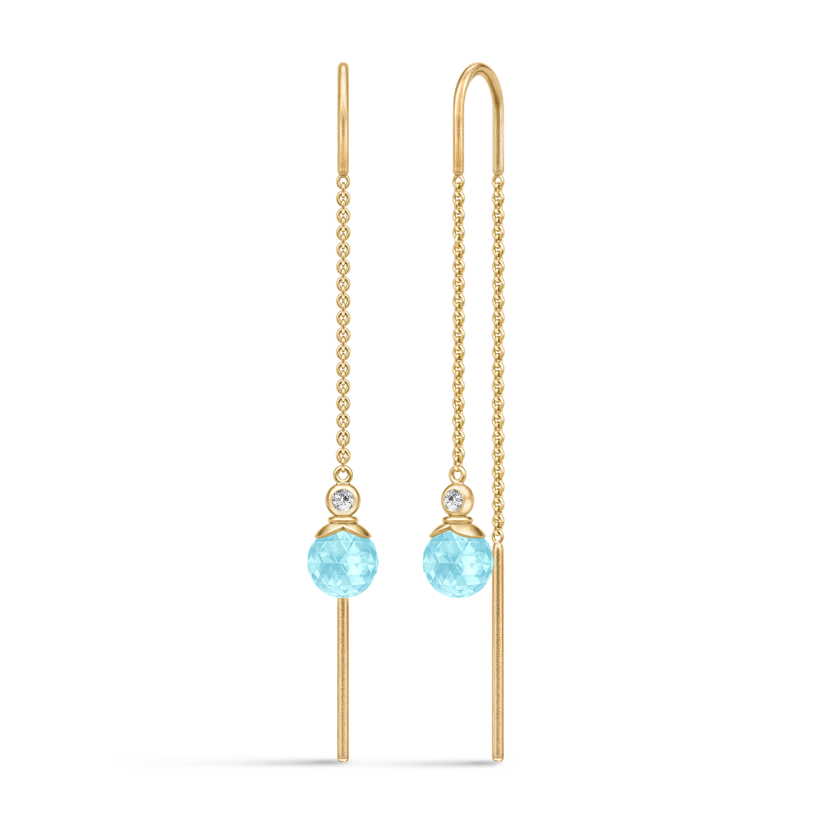 BERRY CHAIN EARRING ICE BLUE