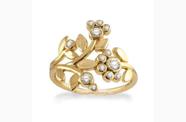 Rabinovich Adorable Lace Forgyldt Sølv Ring 64920370-1