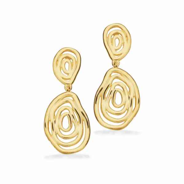 Forgyldt Sølv Ørehængere fra Scrouples 161302