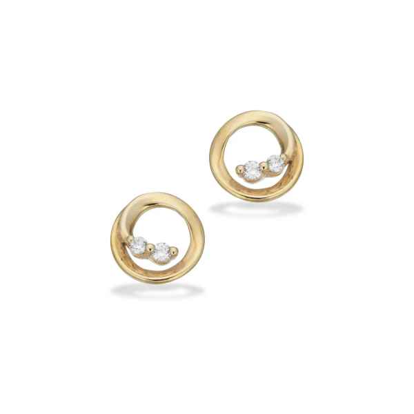 ØRERINGE CUBIC ZIR. 8 KT.