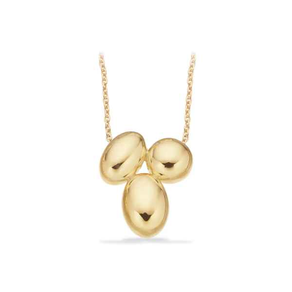 VEDHÆNG OVALE KUGLER SØLV FG. M/KÆDE