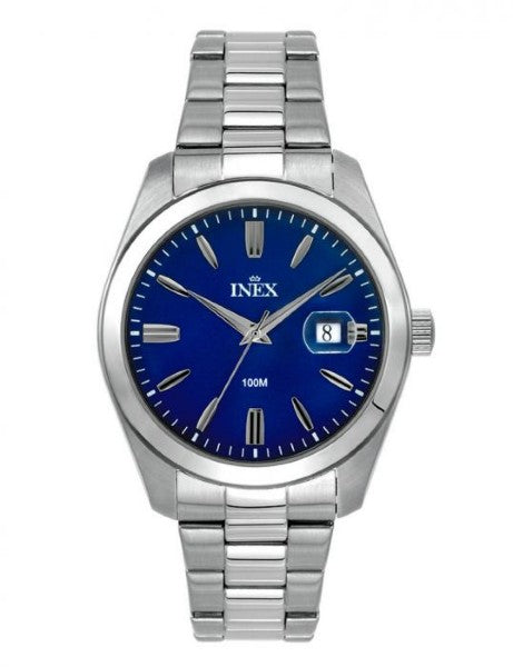 INEX HERRE STÅL M LÆNKE 10ATM DATO