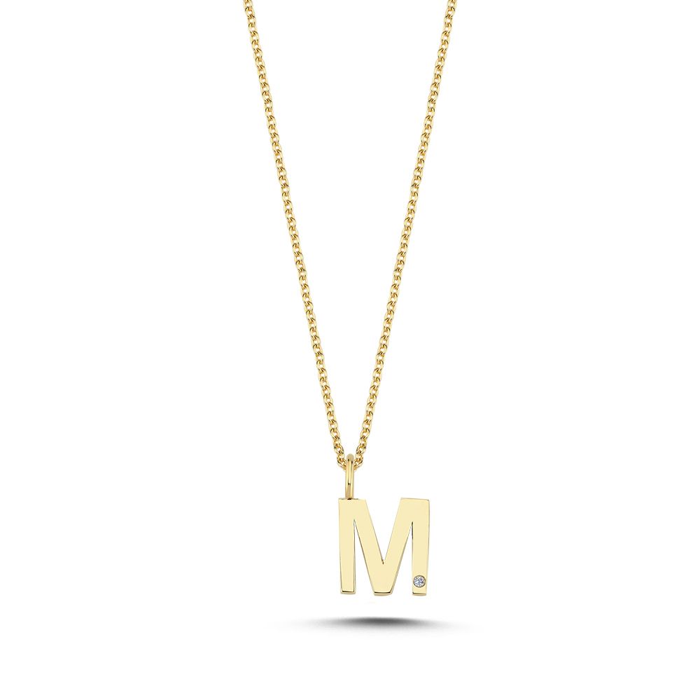 14KT.VEDH.M BOGSTAV 1X0,005CT.