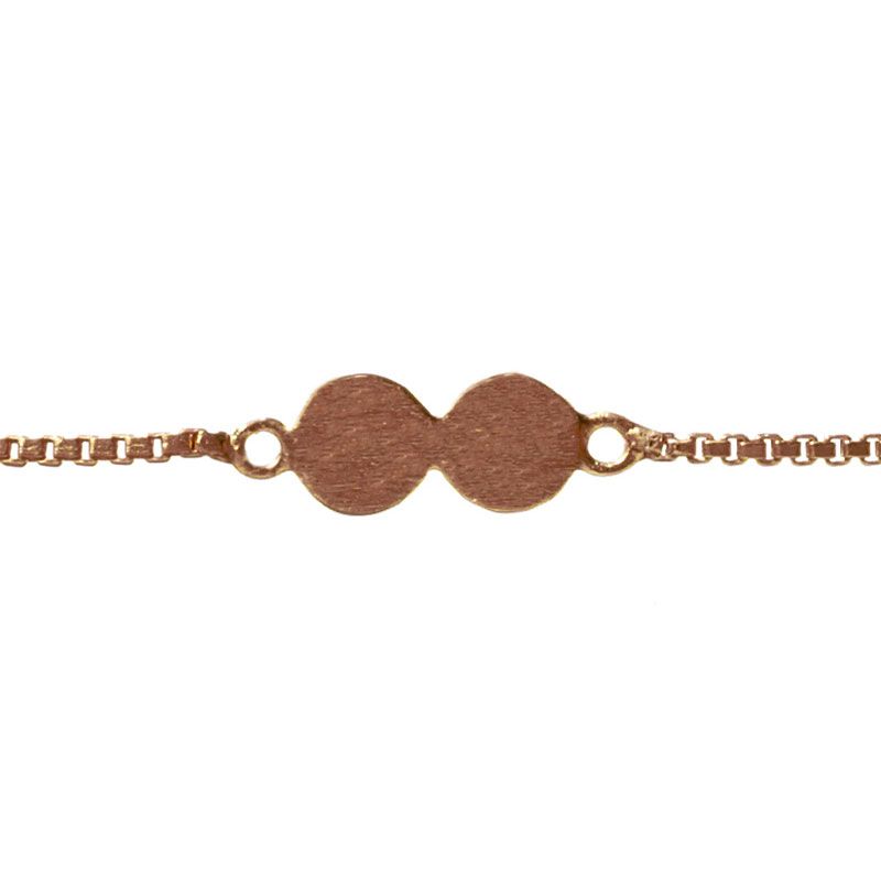Scherning, Dotty Armbånd, Rosa Forgyldt