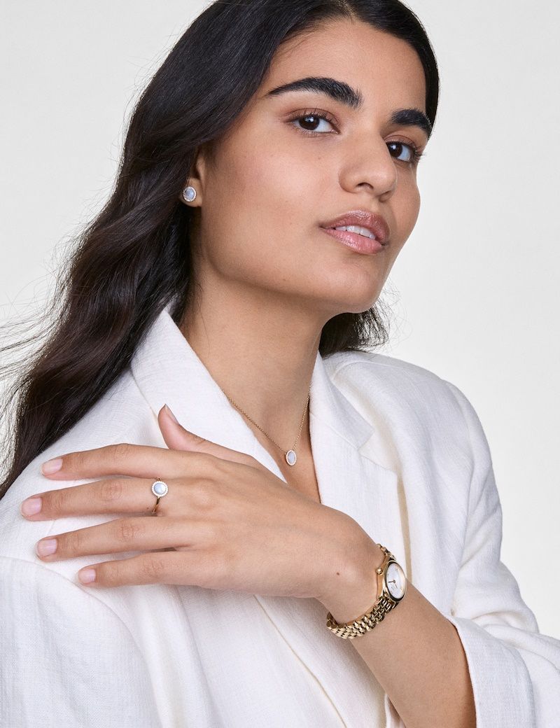 DANIEL WELLINGTON OVAL MINI G WHITE