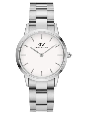 DW UR ICONIC LINK 32MM STÅL WHITE
