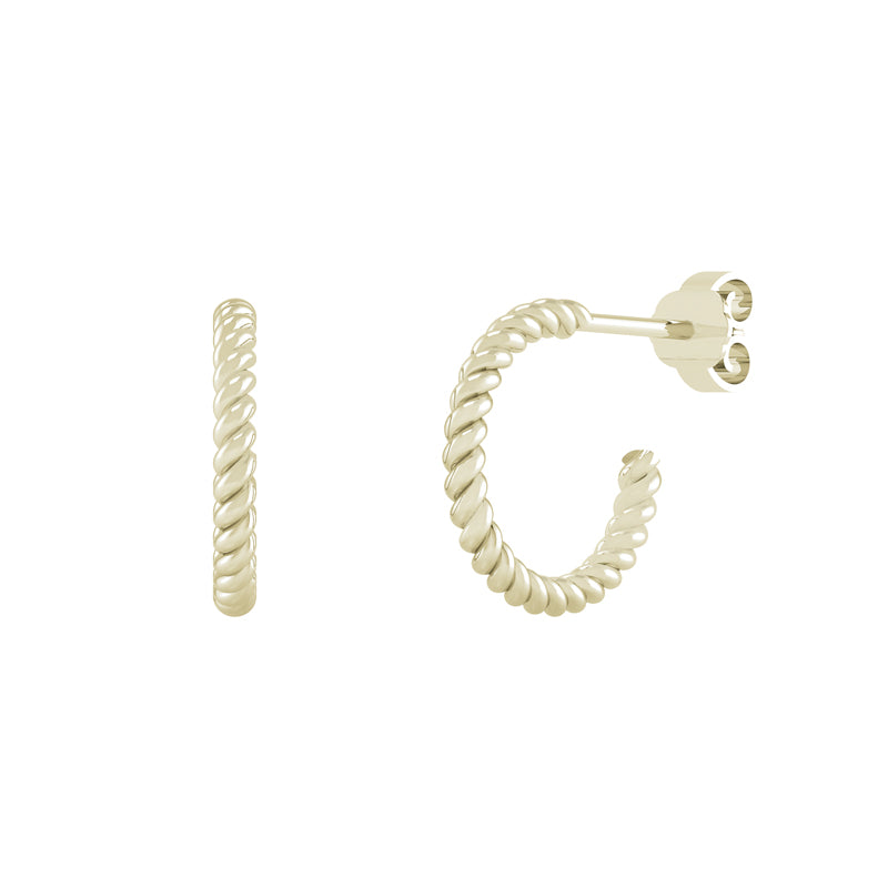 Smykkekæden Forgyldt Sølv Øreringe DMB0353FG