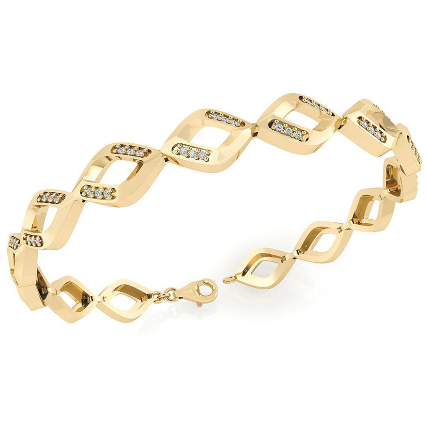 Forgyldt Sølv Armbånd fra Smykkekæden DML0162FG