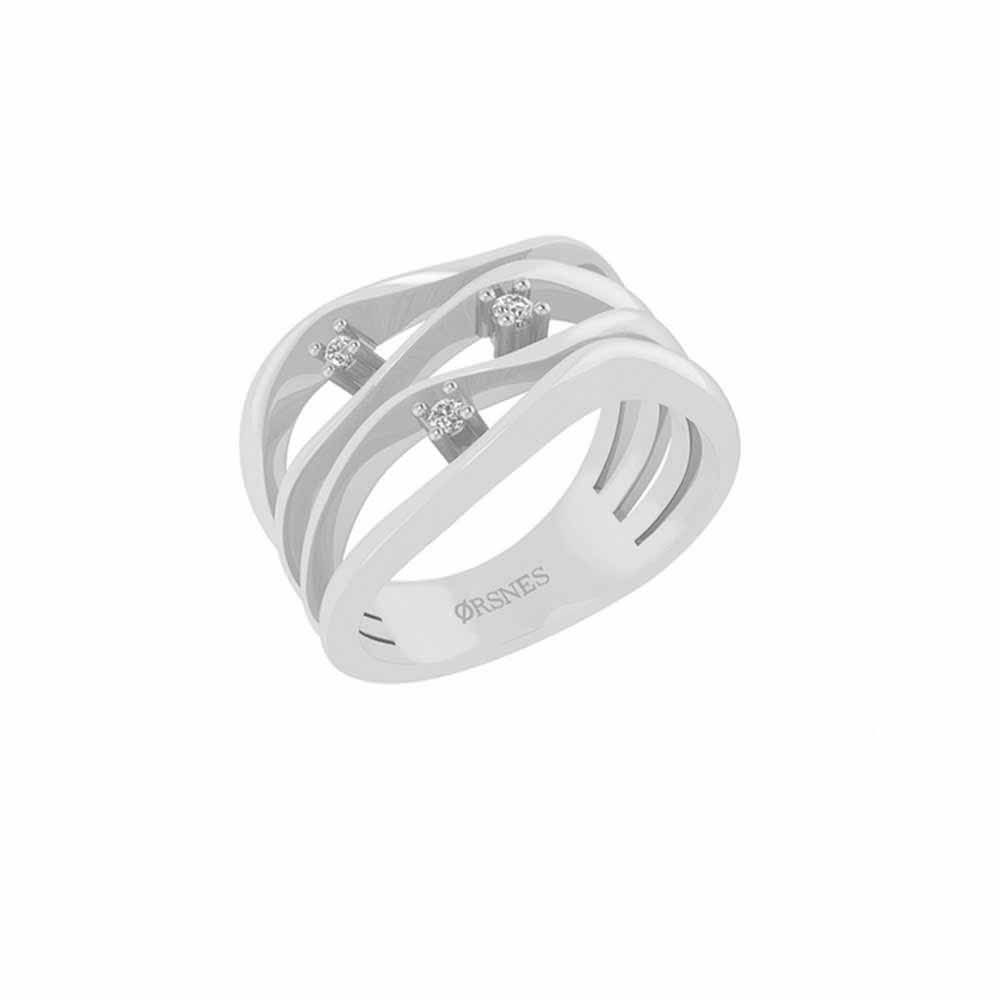 14KT RING 1X0,02+2X0,015 W.SI