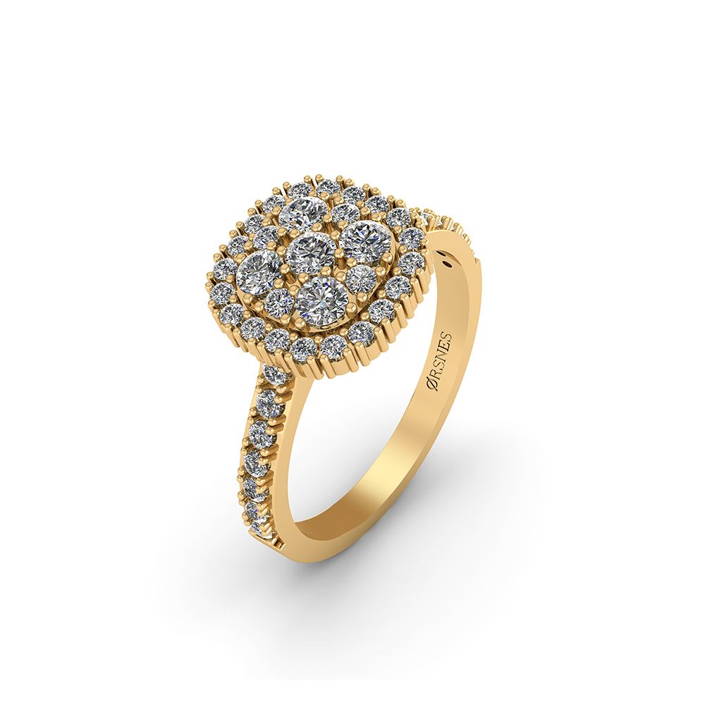 14KT.RING 5X0,055+18X0,014+20X0,008