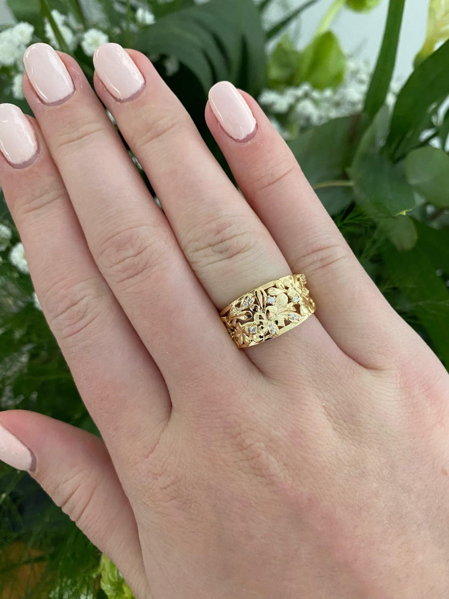 Forgyldt Sølv Ring fra Smykkekæden DVJN004FG