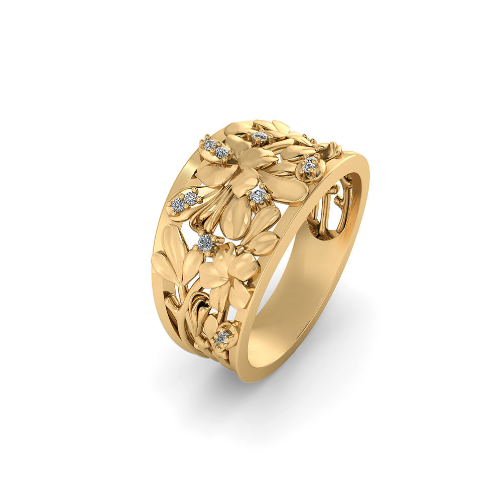 Forgyldt Sølv Ring fra Smykkekæden DVJN004FG