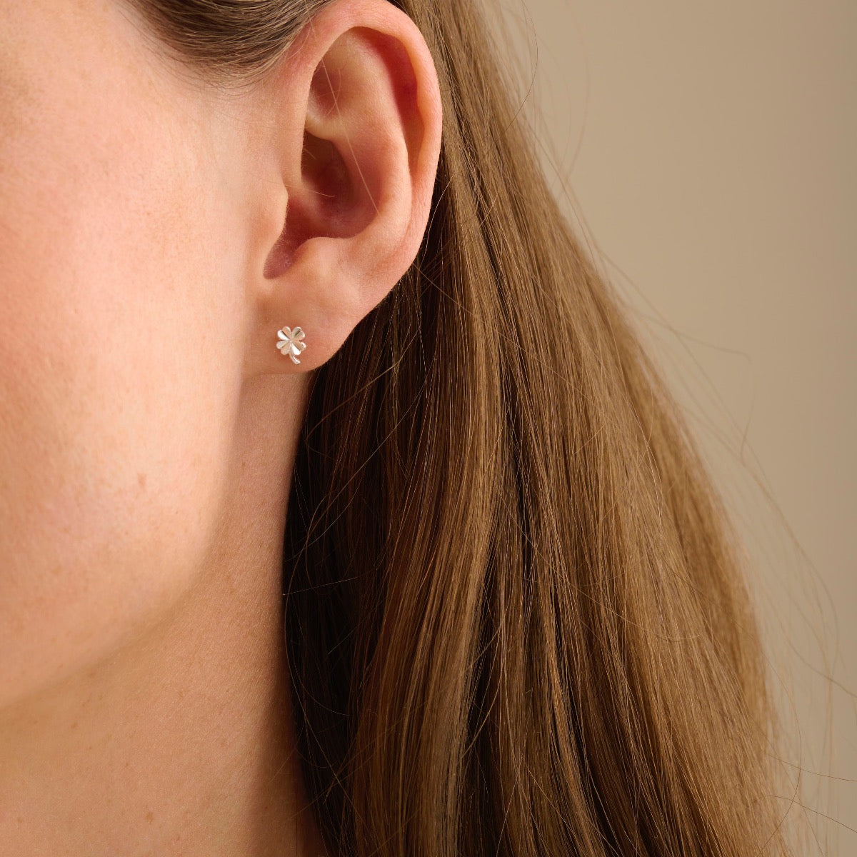 Pernille Corydon Mini Clover Earsticks Sterling Sølv Øreringe