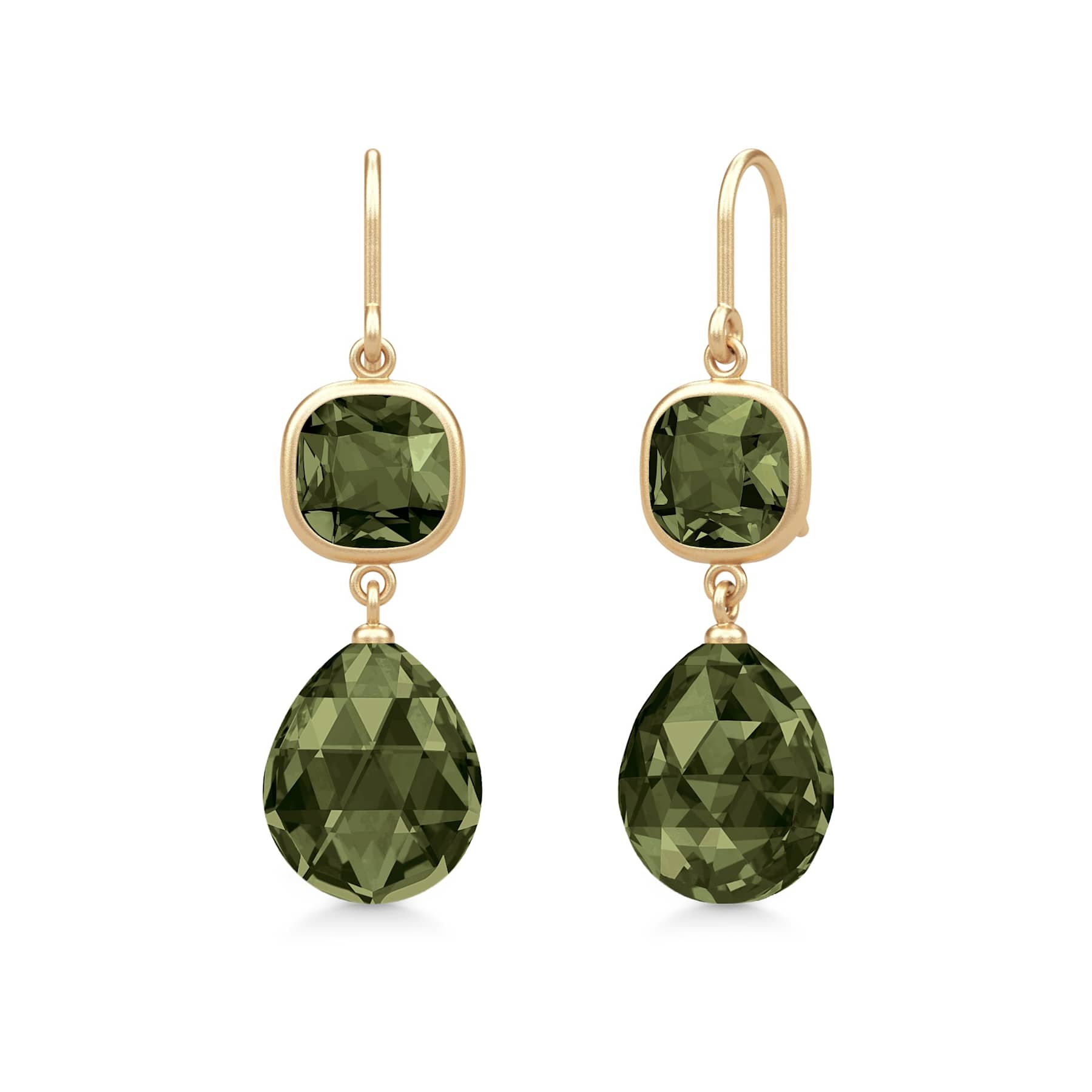OLIVIA EARRINGS GREEN OLIVEN