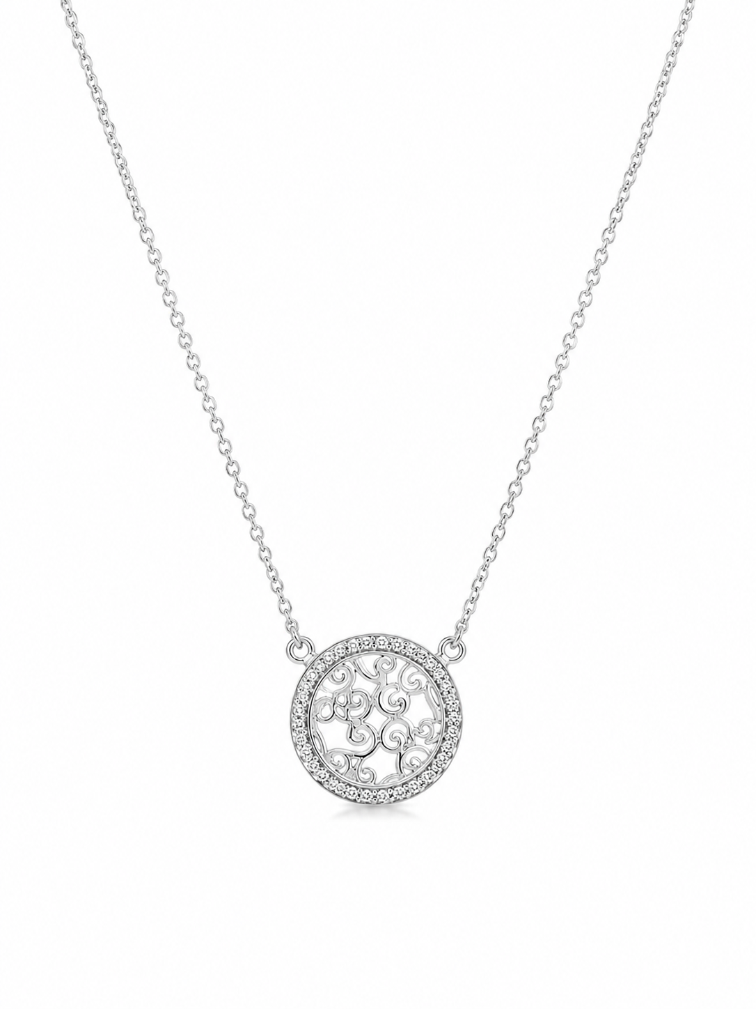 SØLV COLLIER M.ZIR