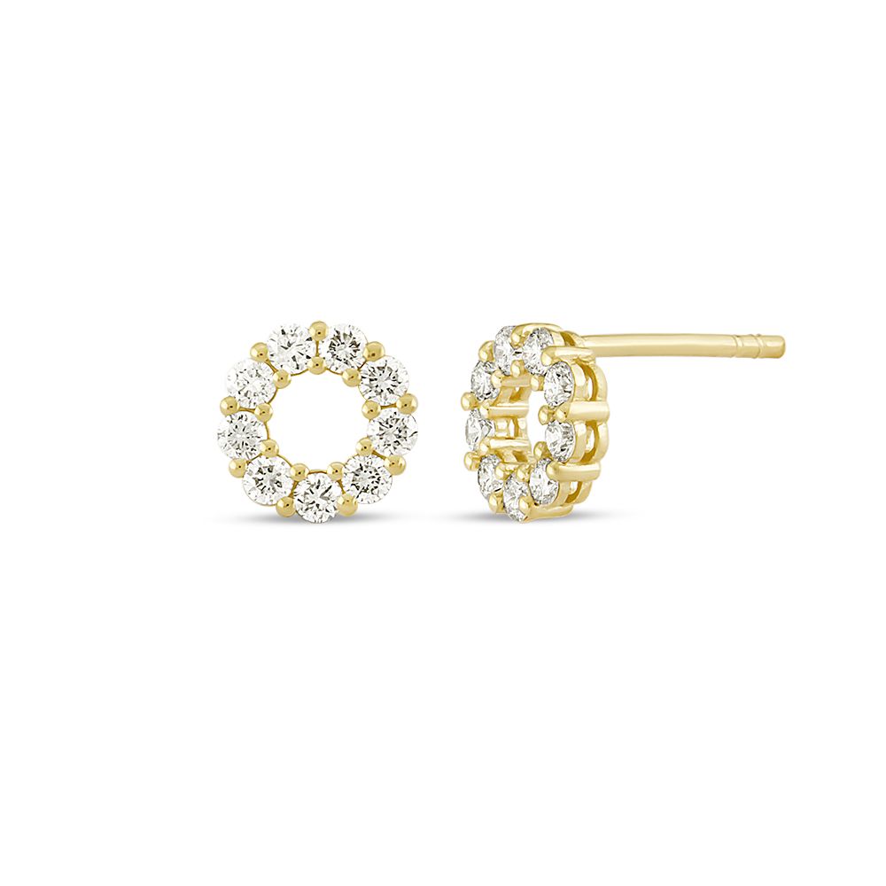 14KT.ØRESTIK EMMA 18X0,03CT