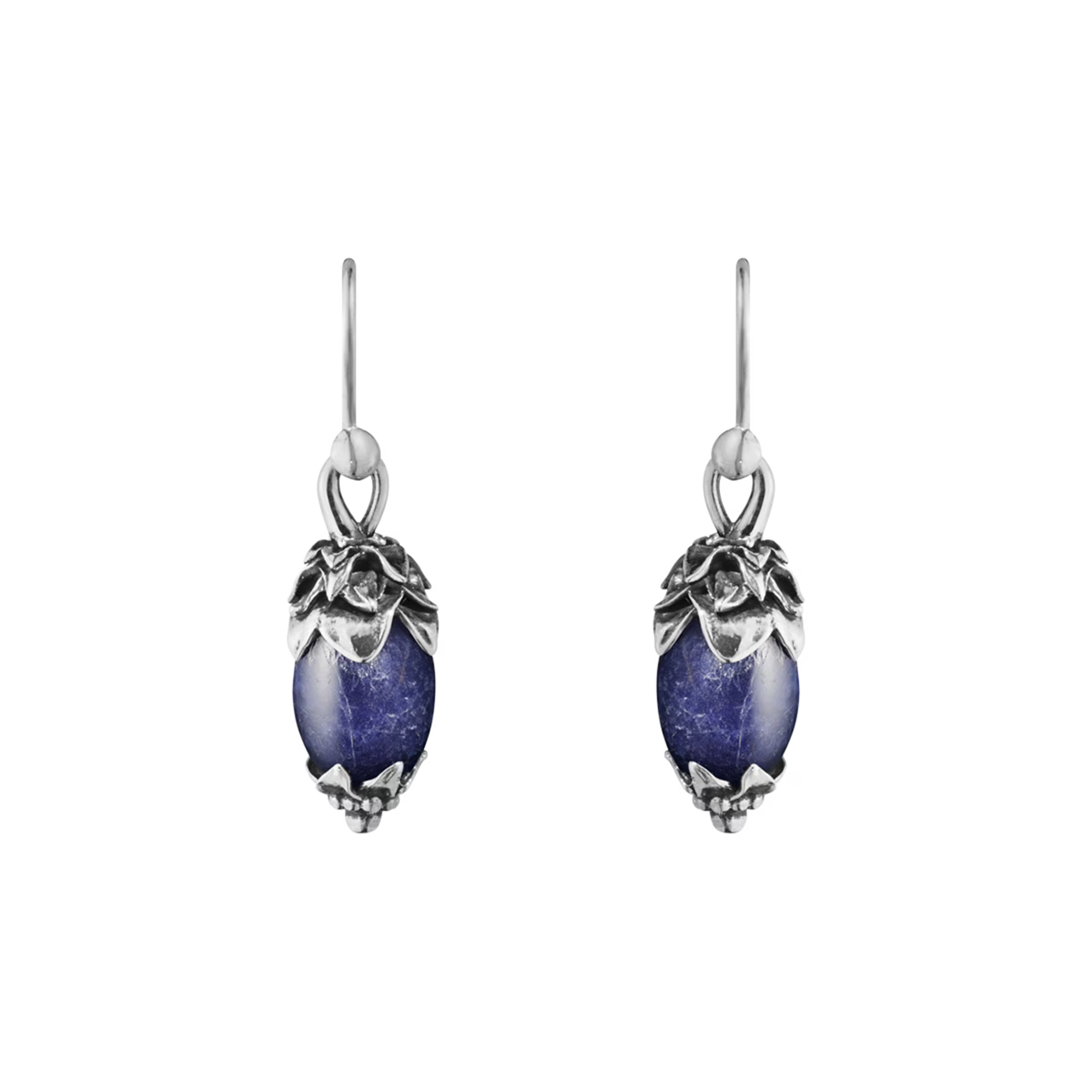 2026 HERITAGE EARRING SILVER SODALITE