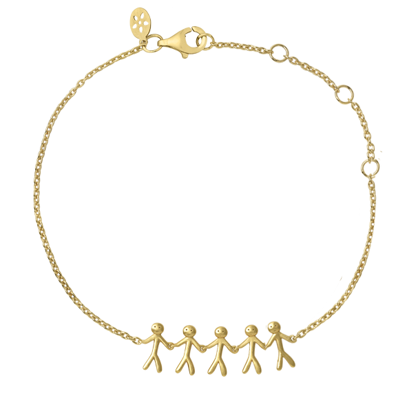 SØLV/FG ARMBÅND FAMILY 5