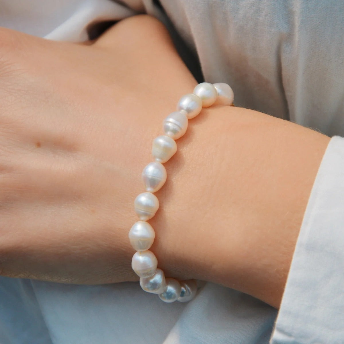 PERLEARMBÅND 8MM 16+4CM