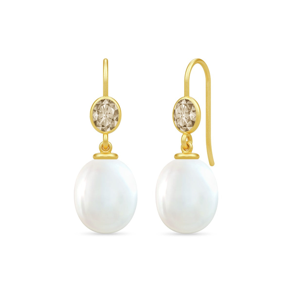 CALLAS EARRINGS WHITE PEARL